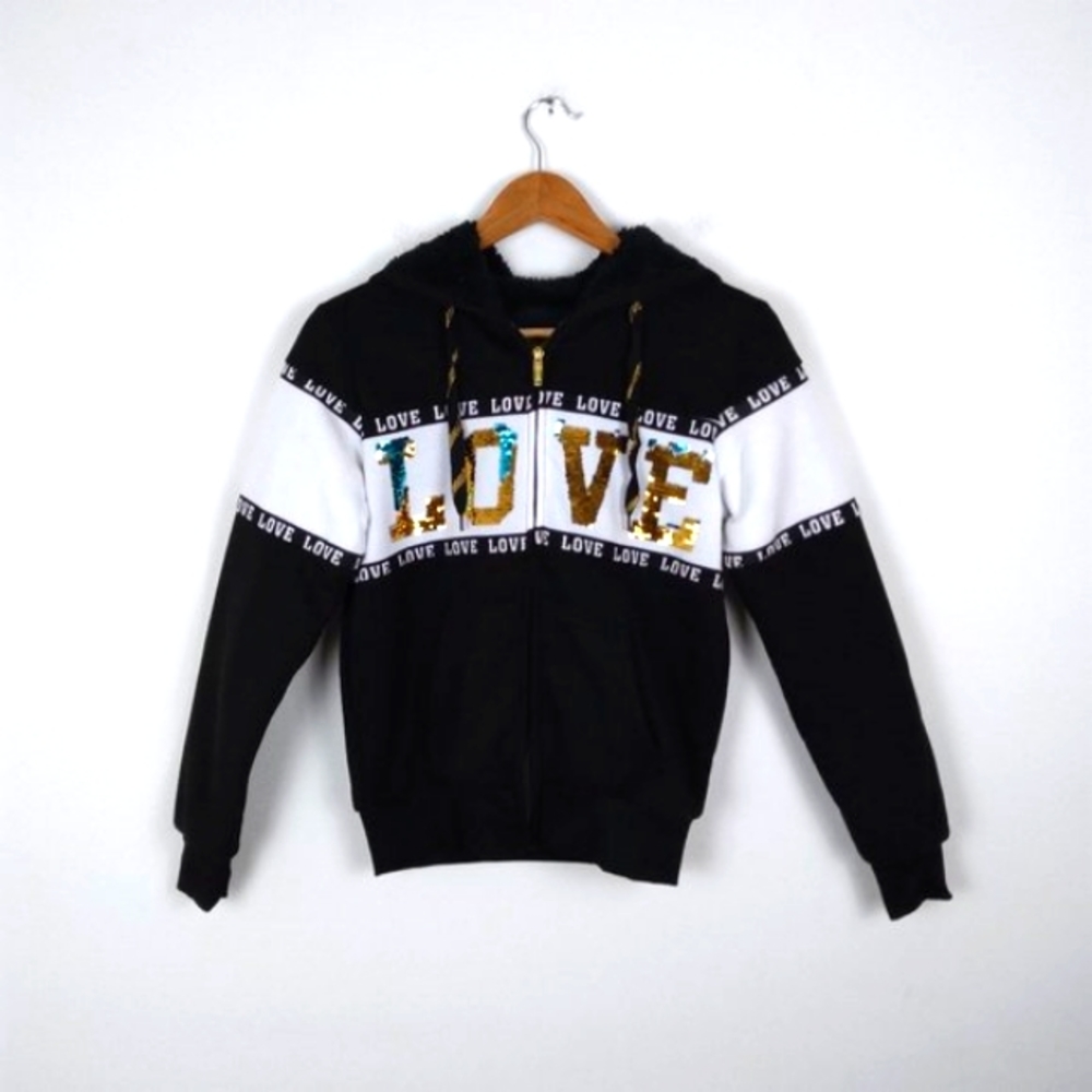 💥 EUC Special One Love Logo Zip Up Hoodie